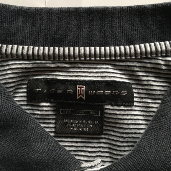 Nike Tiger Woods Collection Golf Polo Sz XXL Dorado Beach Golf Club black White - Picture 6 of 10